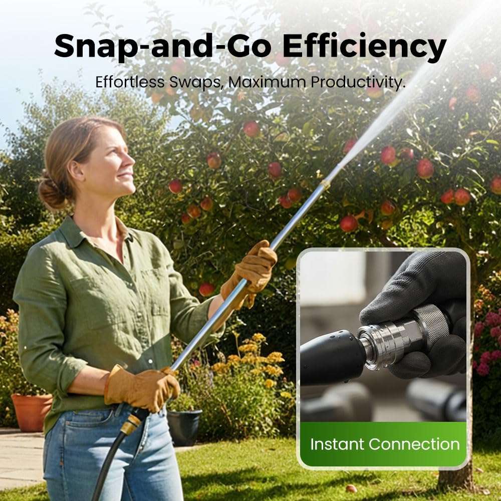 Garden Hose to Mini Power Washer Adapter-3/4 GHT to 1/4