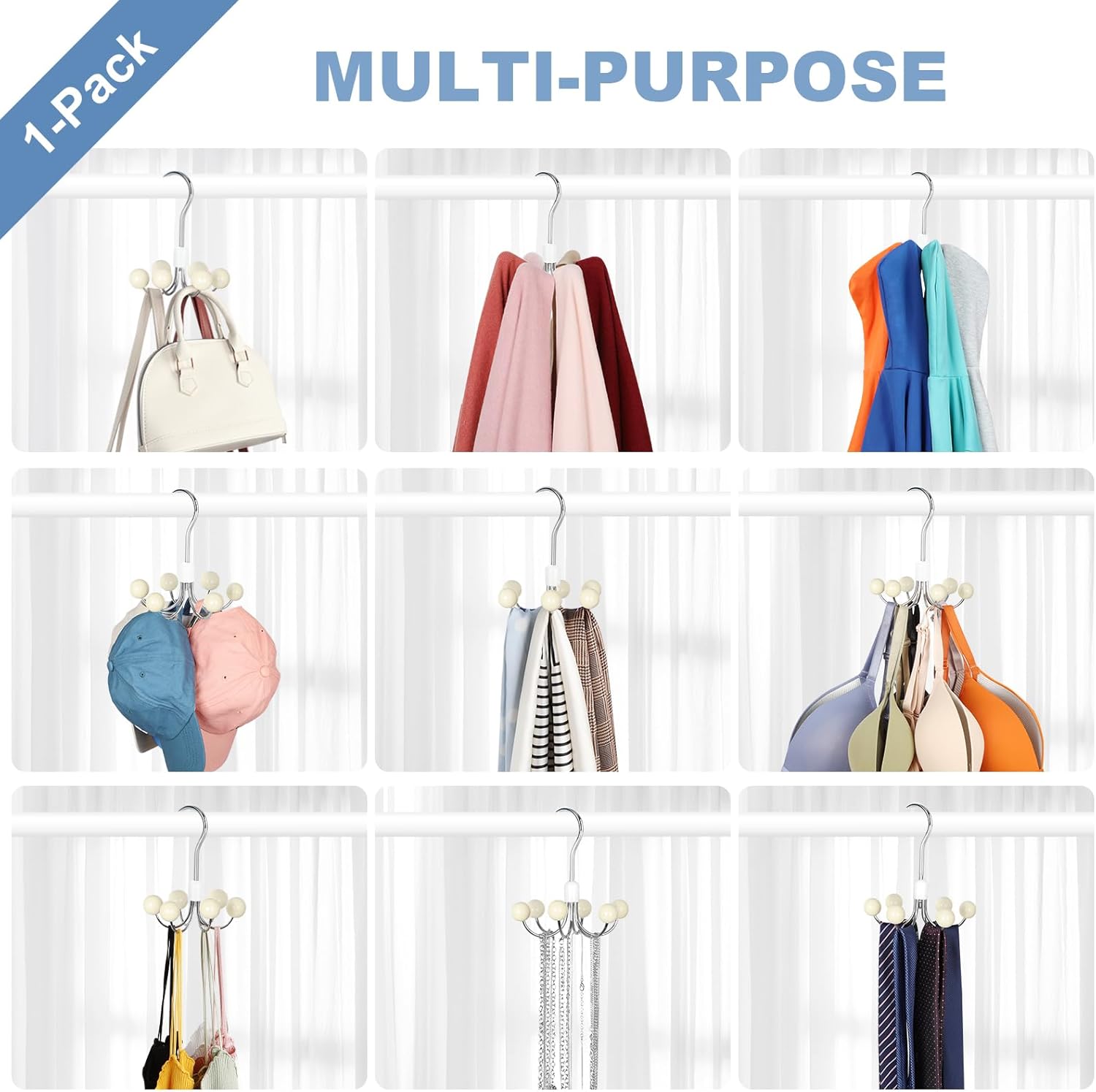 TOPIA HANGER Over The Door Hooks for Hanging, Hoodie Hangers - Image 4