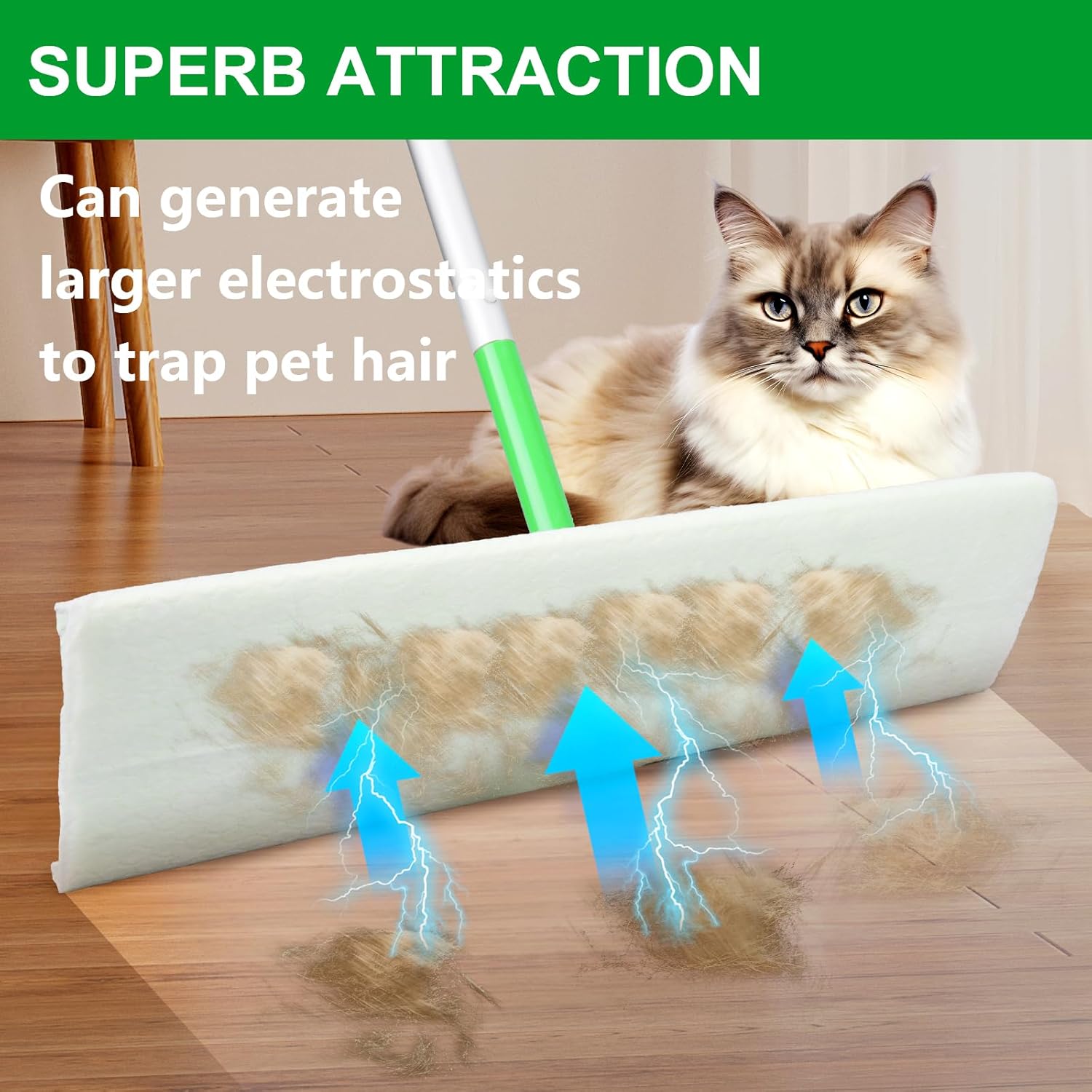 XL Dry Sweeping Cloths for Swiffer Sweeper XL Mop - 30 Count Disposable X-Large Pet Dry Mop Refill - Multi-Surface Dry Cloth Refills for Floor Cleaning (Mop is not Included) - Image 4
