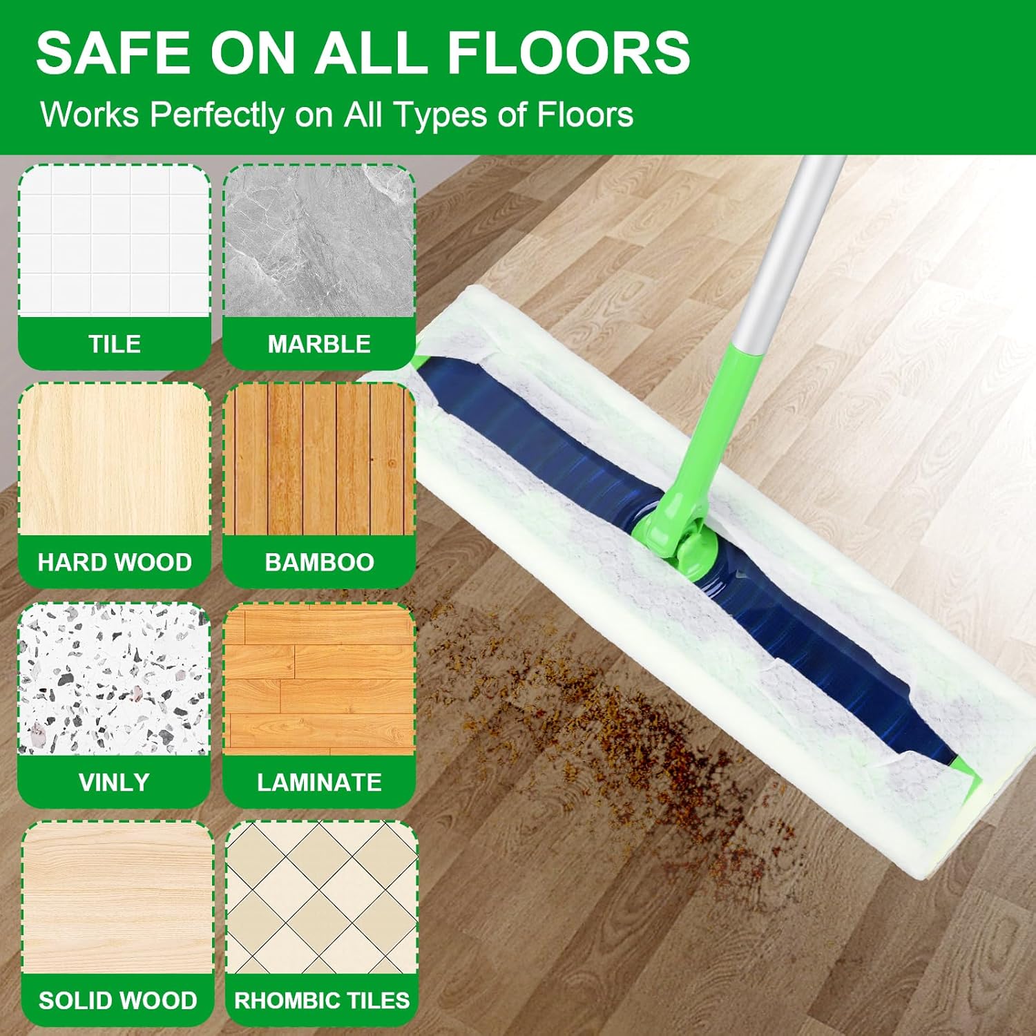 XL Dry Sweeping Cloths for Swiffer Sweeper XL Mop - 30 Count Disposable X-Large Pet Dry Mop Refill - Multi-Surface Dry Cloth Refills for Floor Cleaning (Mop is not Included) - Image 5