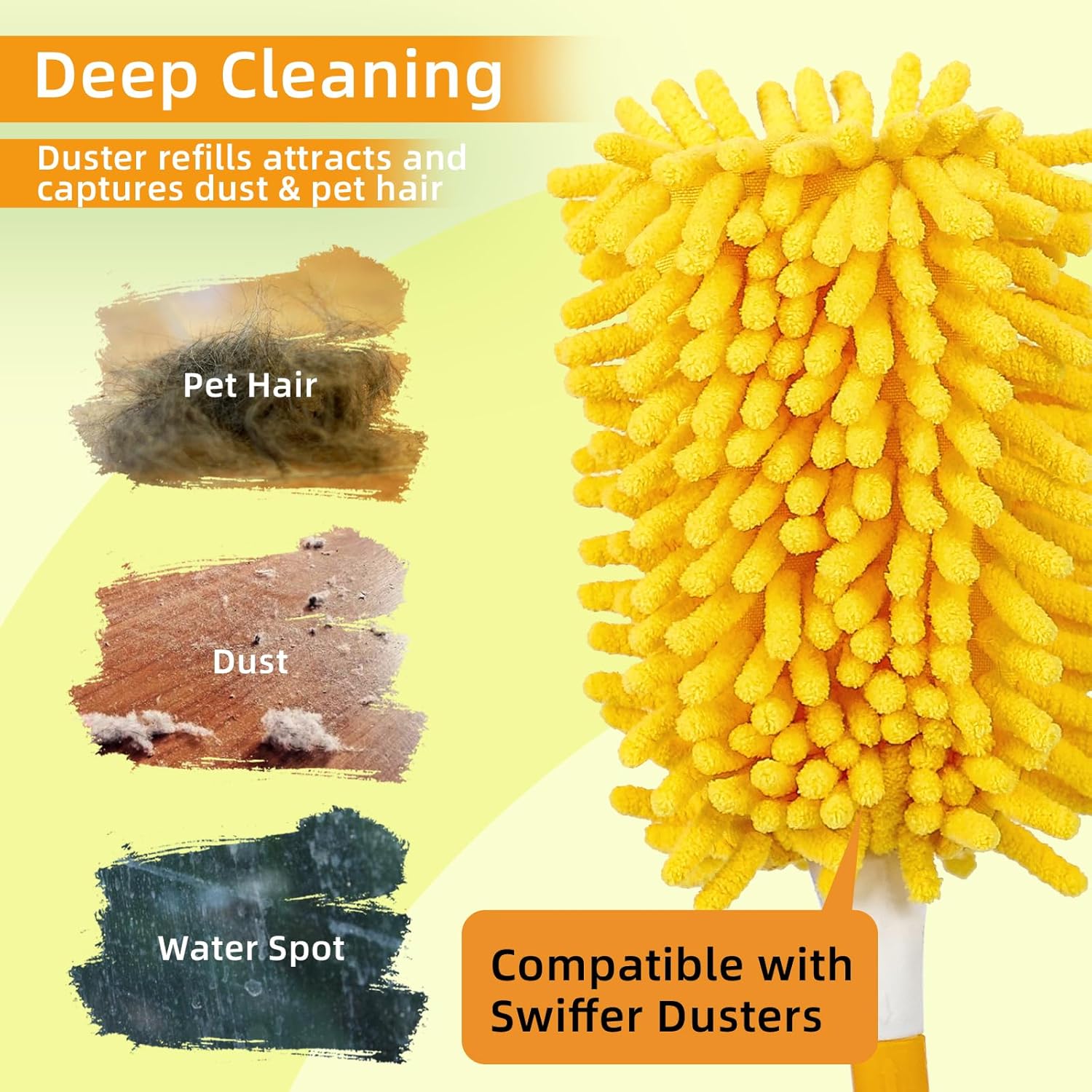 4+6 Reusable Duster Refill Compatible with Swiffer Hand Duster - 360 Heavy Duty Dusters Refills - Microfiber Ceiling Fan Duster for Swiffer Dusters Extended Handle(Handle is Not Included) - Image 6