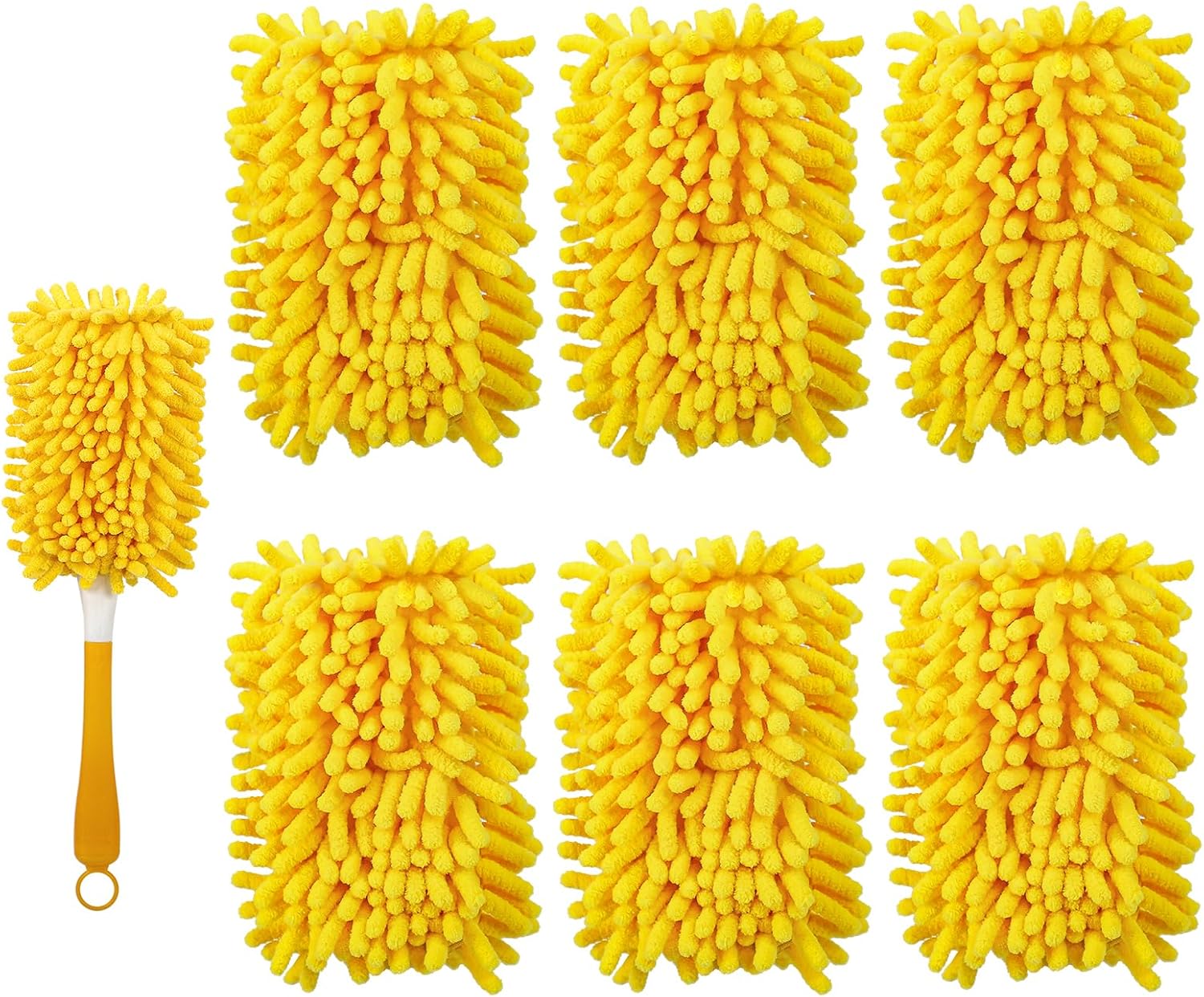 6+6 Reusable Duster Refill Compatible with Swiffer Hand Duster - 360 Heavy Duty Dusters Refills - Microfiber Ceiling Fan Duster for Swiffer Dusters Extended Handle(Handle is Not Included) - Image 2