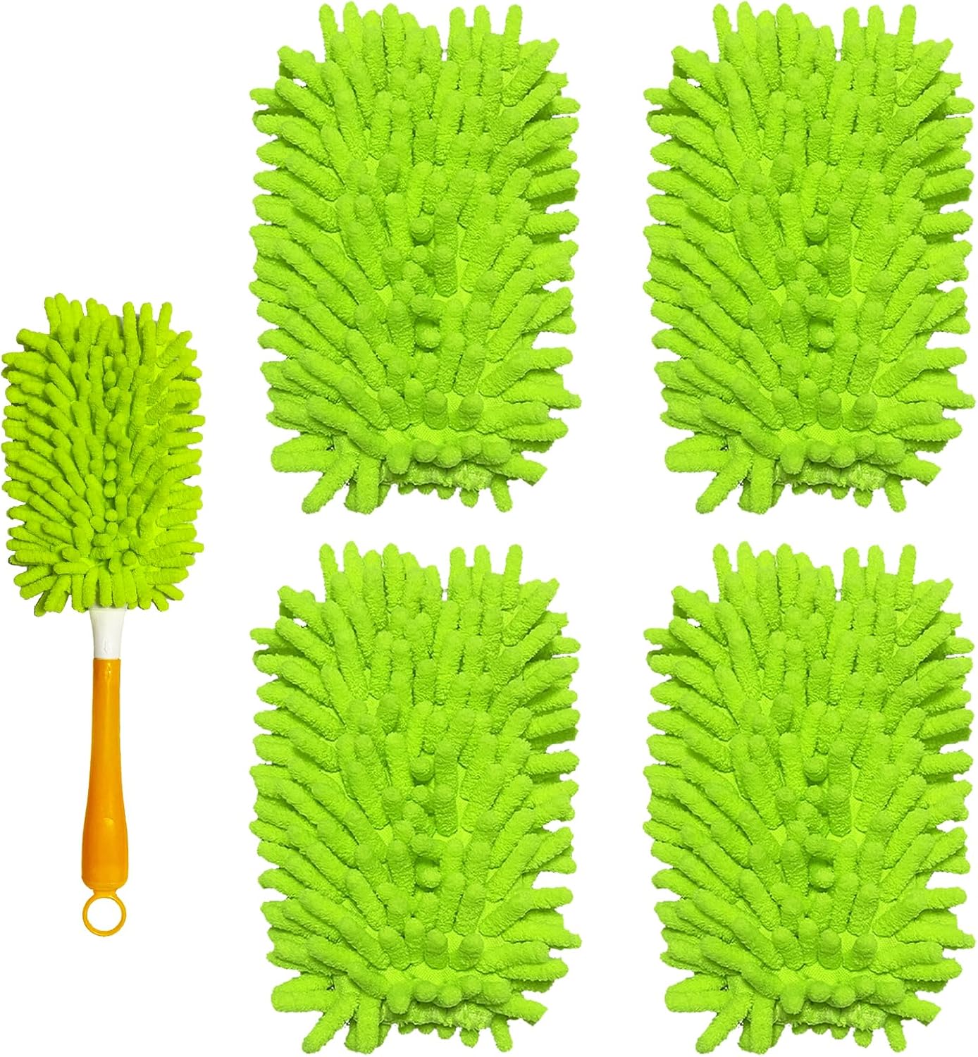6+4 Reusable Duster Refill Compatible with Swiffer Hand Duster - 360 Heavy Duty Dusters Refills - Microfiber Ceiling Fan Duster for Swiffer Dusters Extended Handle(Handle is Not Included) - Image 3