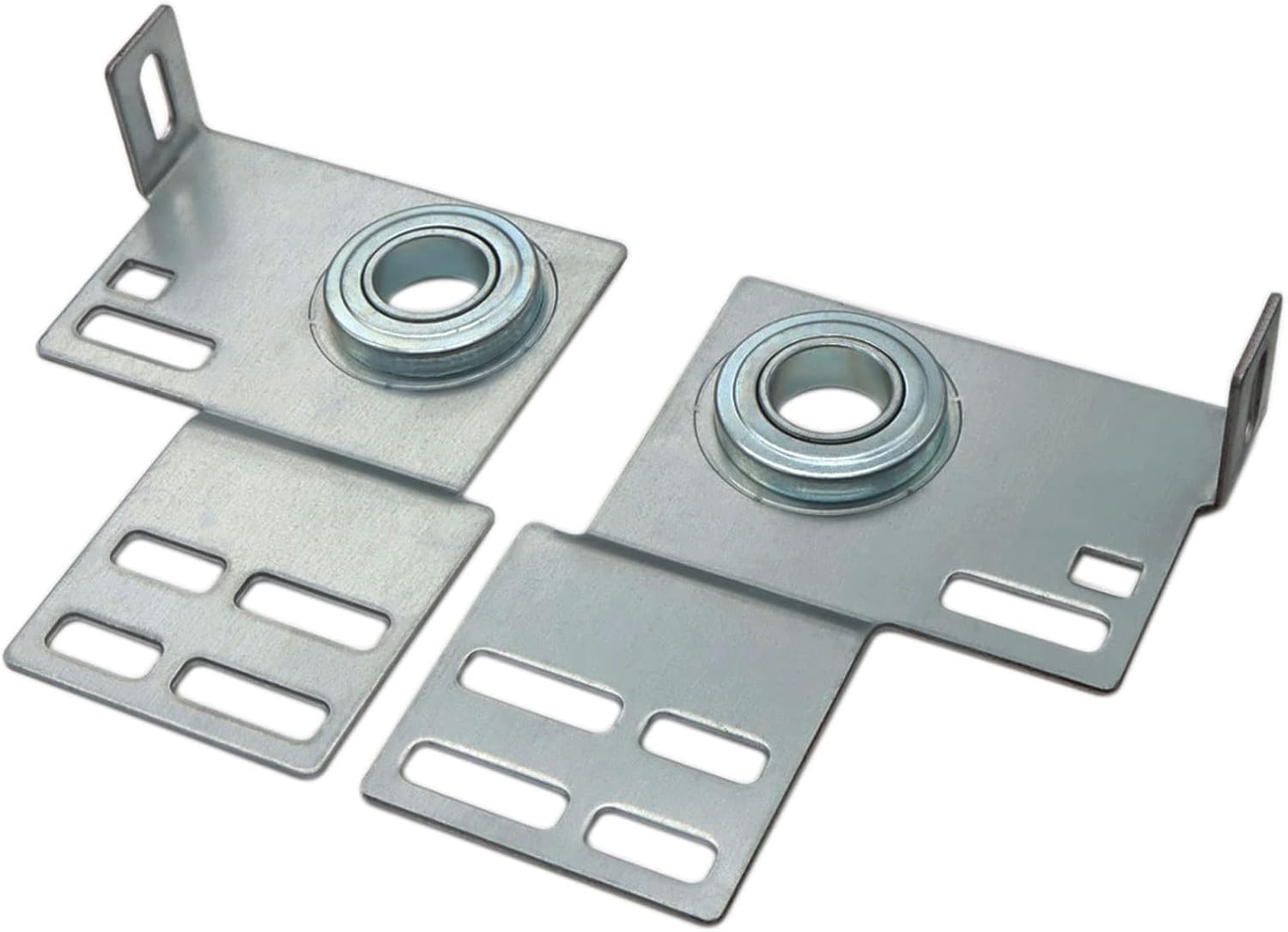 End Bearing Plates Brackets, Garage Door Parts Torsion Spring Residential Bracket with Bearings 3 3/8 Inch, for 2