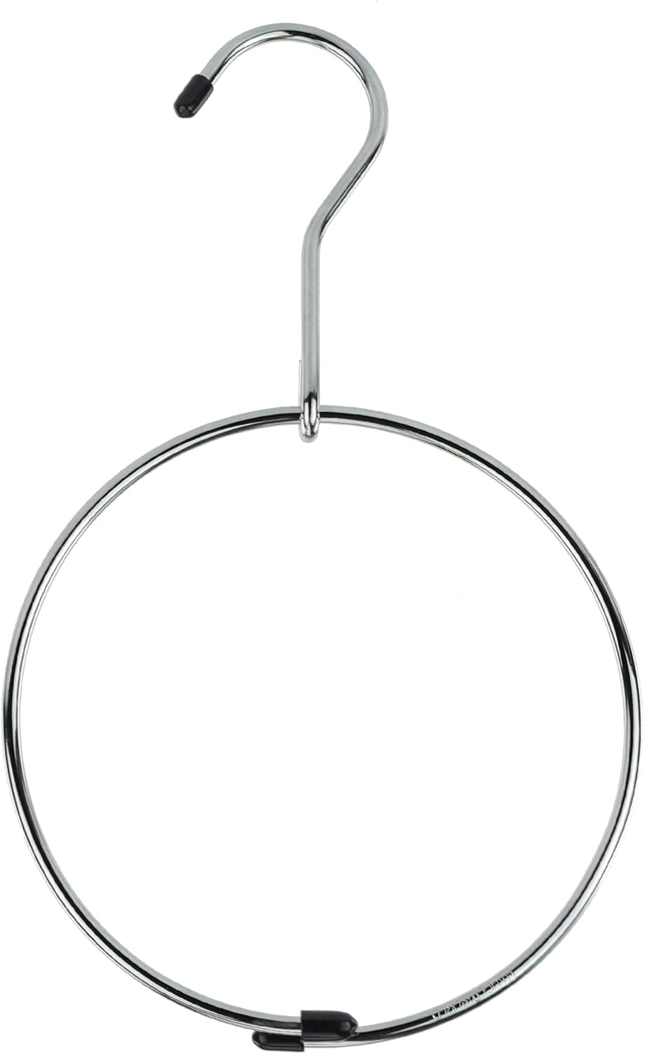 HANGERWORLD Pack of 3 Pack Belt Organizer for Closet Rack Chrome Ring Hanger for Belts Ties Scarves and Accessory Storage - Image 1