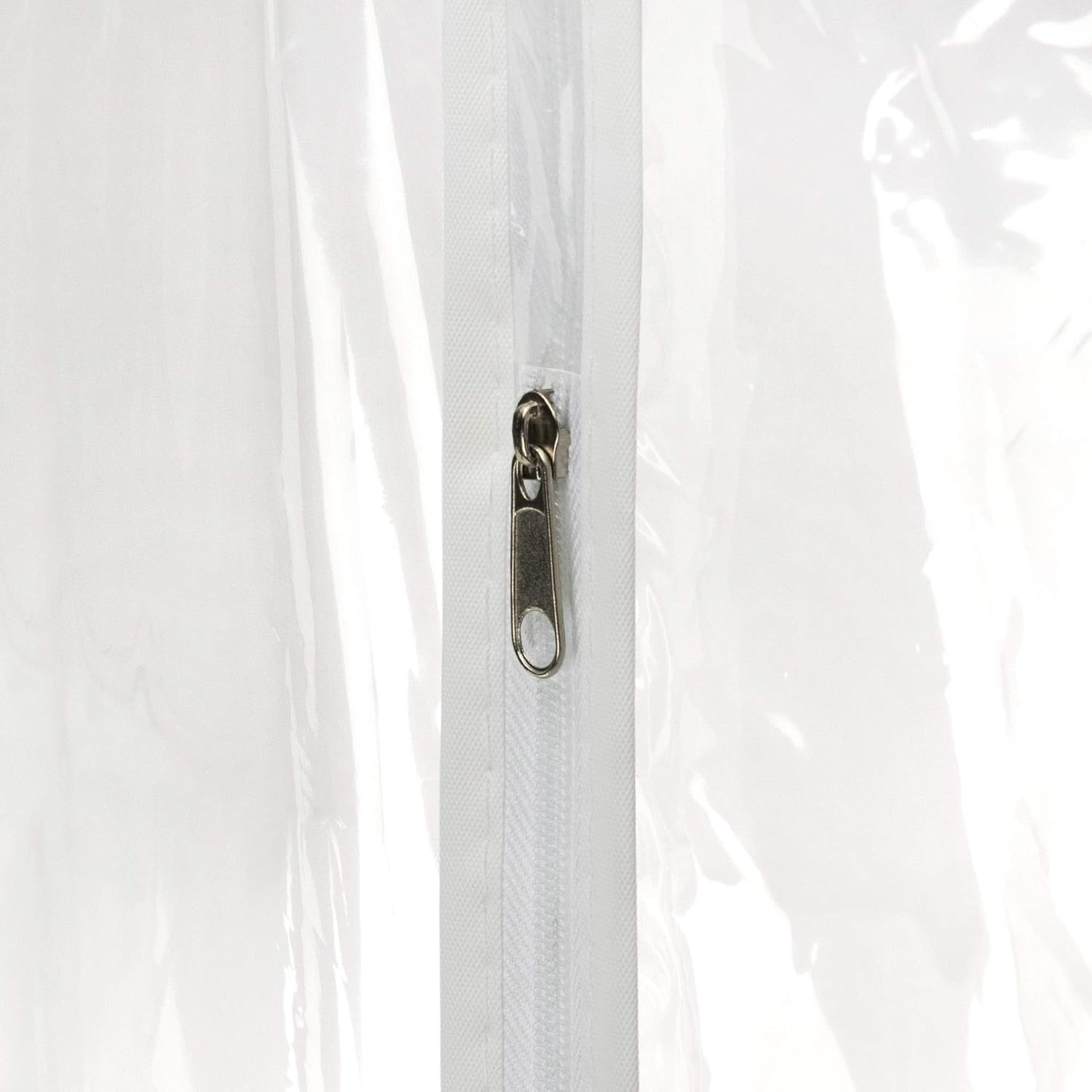 HANGERWORLD Clear 40inch Showerproof White Trim Suit Coat Garment Clothes Carry Cover Protector Bags (12) - Image 4