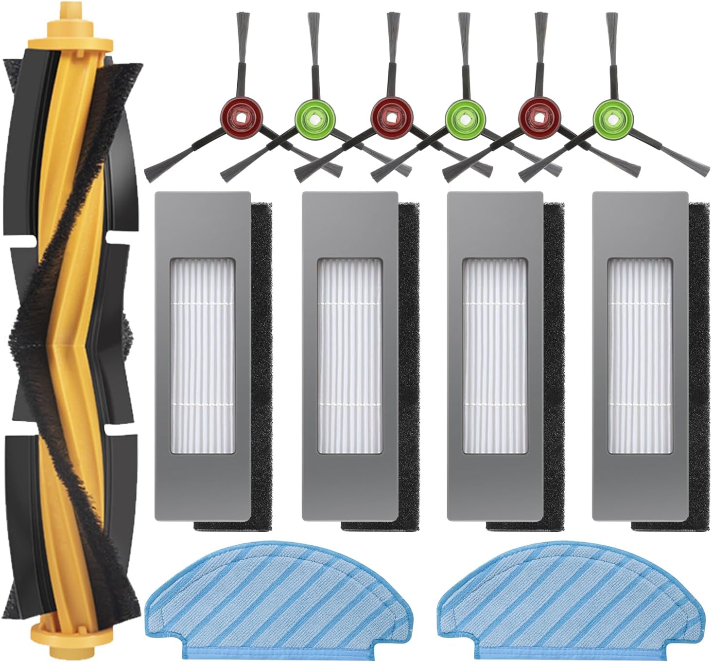 Replacement Parts Kits for ECOVACS Deebot Ozmo T8 T8+ T8 Aivi T8 AIVI+ T8 MAX T9+ T5 N8+ / N8+ Plus N8 Pro N8 Pro + / N8 Pro+ Plus N10 Plus N7 OZMO 920 950 for Yeedi Vac 2 Pro Vac Max Vac Station - Image 1
