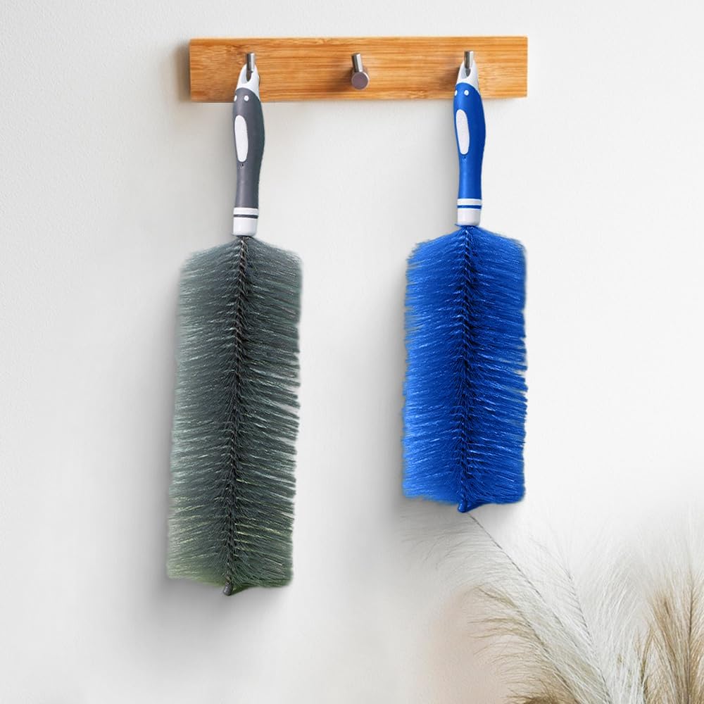 Fan Cleaner Brush, 2025 New Bendable Dusting Brush for Electric and Blind, Reusable Microfiber Dust Collector, Non-disassembly Cleaning (Blue) - Image 5