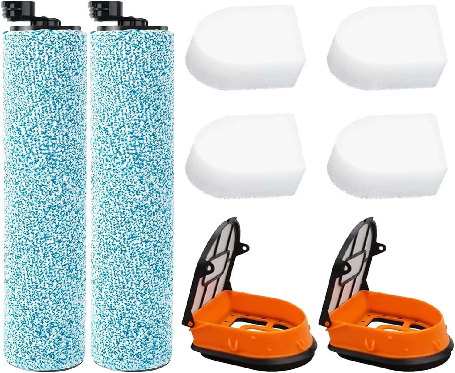 WD161 Brush Roller and Filter for Shark HydroVac Vacuum Cleaner compatible with Shark WD161 WD261 AW261 and WD101 WD201 WD100 WD200 AW201 WD200C WD201C WD101C WDB1, WDB2, WDFF1, WDFF2, WDB1F2 Vacuums - Image 1
