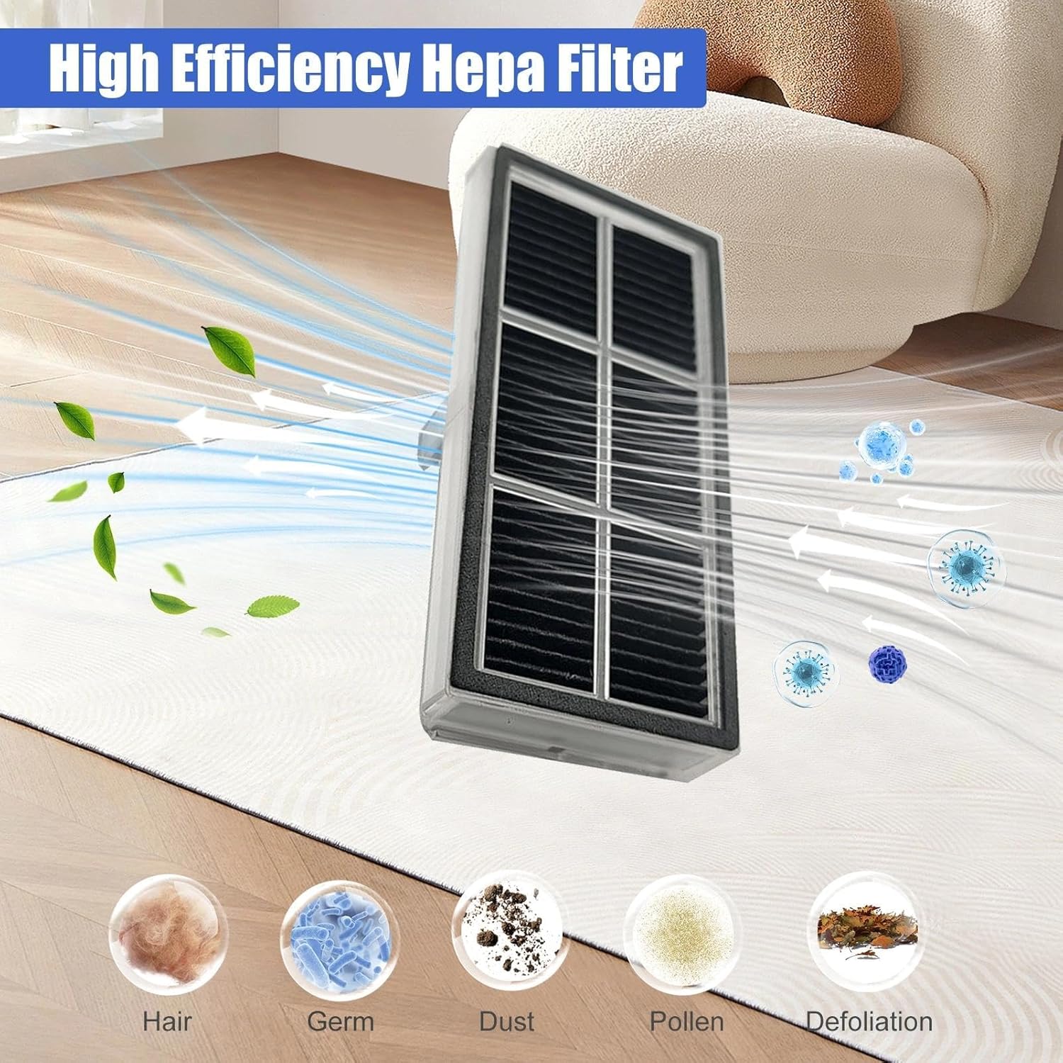 Replacement Parts Kits for Dreame L10s Ultra Gen 2/ L10s Pro Ultra Heat/ X30 Ultra/Mova E30 Ultra Vacuum Cleaners 1 Brush Roll 4 Side Brushes 4 Mops 4 Filters 4 Dust Bags with Cleaning Tool Brush - Image 4