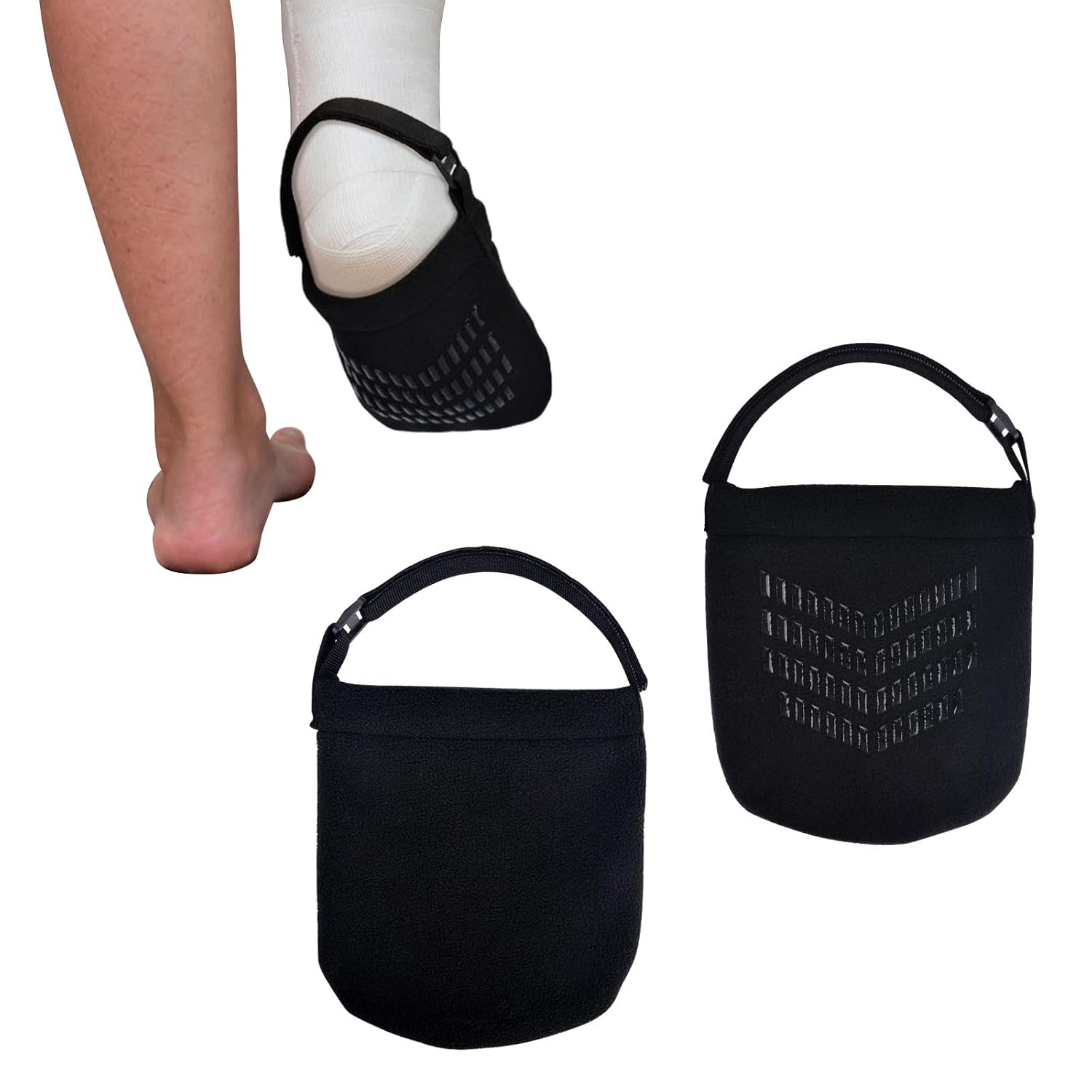 iGuerburn 2Pcs Cast Sock Cover for Foot, Non-slip Cast Toe Cover Keep Toe Clean & Warm, Foot Surgery Recovery Supplies Cast Cover Protector for Women Men Adults - Image 1