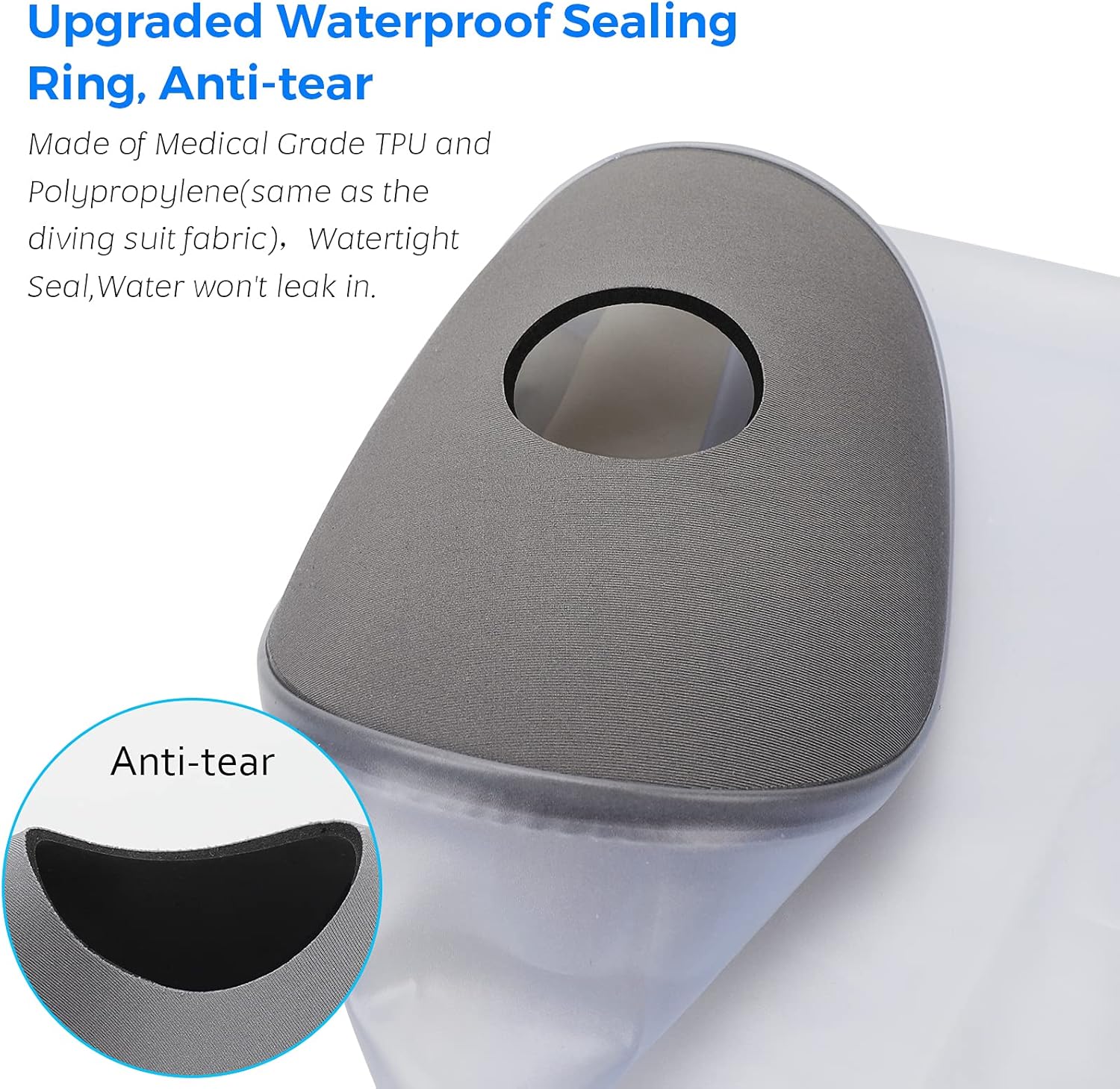 PICC Line Shower Cover, PICC Line Covers for Upper Arm, Reable IV&PICC Line Sleeve Protector for Shower Adult, Waterproof Cast Covers for Arm Elbow Chemotherapy Home Infion Bandage Dressing Wound - Image 4