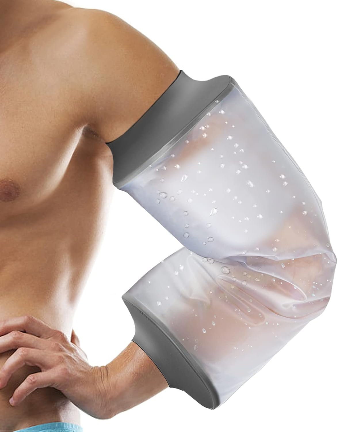 PICC Line Shower Cover, PICC Line Covers for Upper Arm, Reable IV&PICC Line Sleeve Protector for Shower Adult, Waterproof Cast Covers for Arm Elbow Chemotherapy Home Infion Bandage Dressing Wound - Image 8
