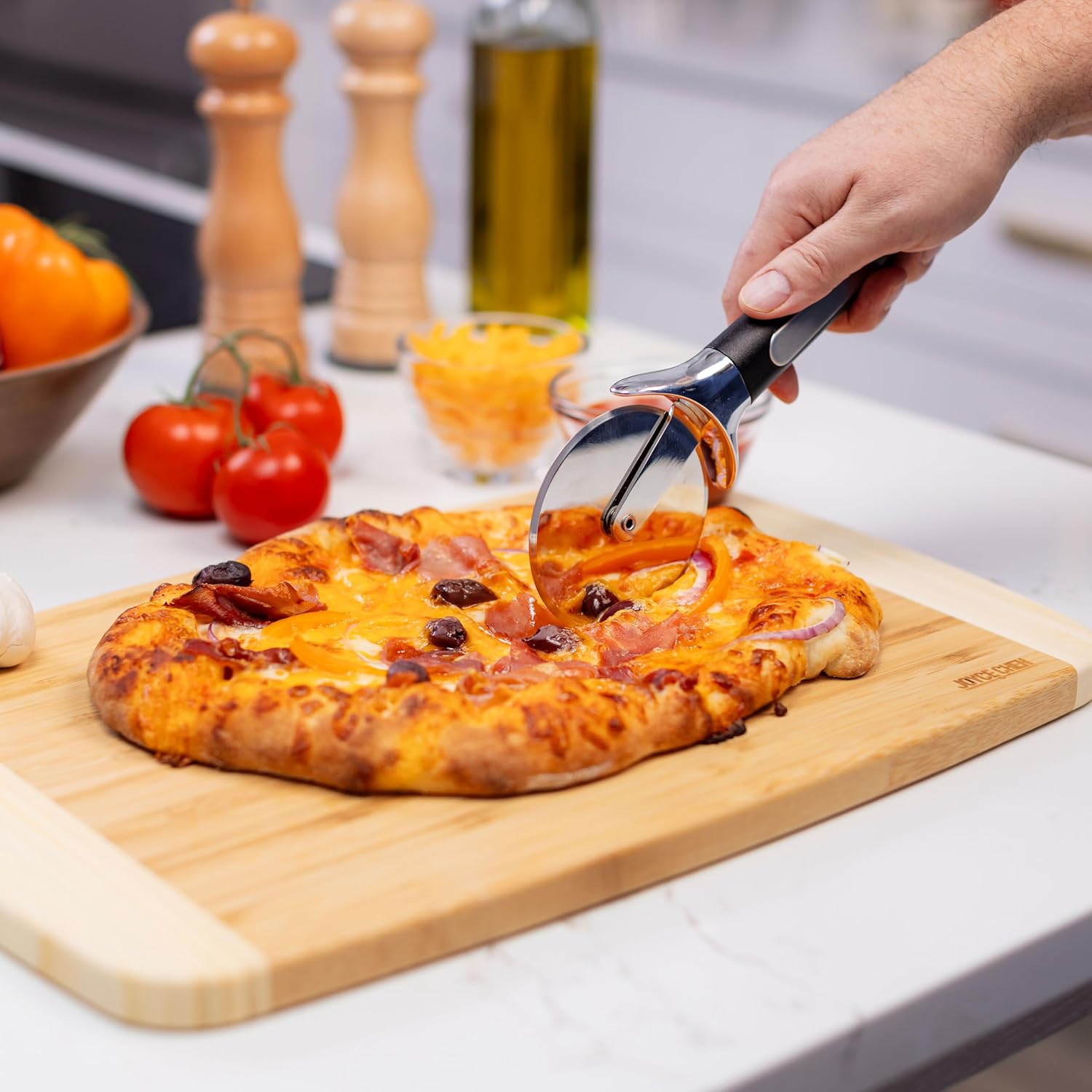 Premium Stainless Steel Pizza Cutter Wheel Pizza Slicer, 3.5-inch Pizza Cutter Wheel - Image 5