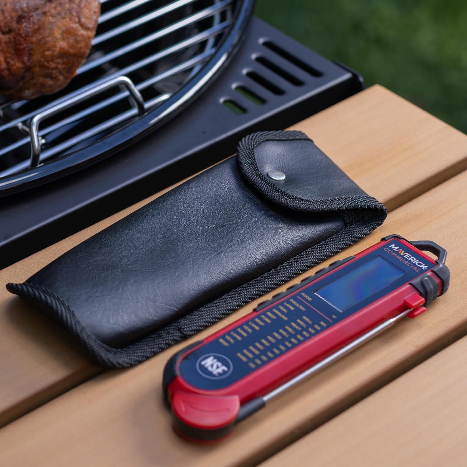 Protective Leather Case for PT-100 Thermocouple Thermometer – Ctom-Fit Holder with Snap-Close Cover, Belt Loop & Padded Interior for Professional e - Image 5