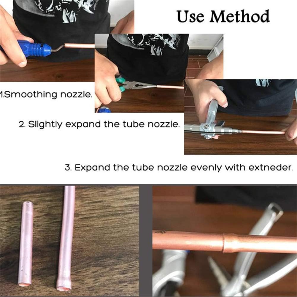 Copper Pipe Tube Expander Tool manual Swaging hand tool Refrigeration Tube Expanding Tool kit 1/4” to 7/8” - Image 5