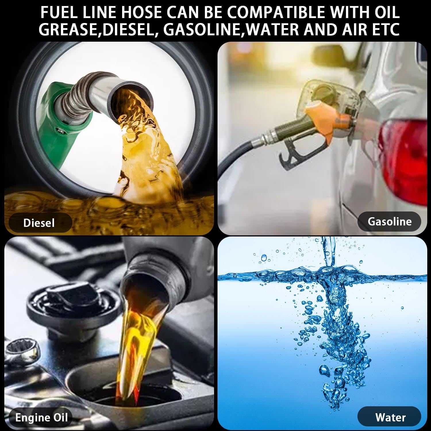 3/4 Inch(19mm) ID Fuel Line Hose Ph Lock NBR Rubber Hose Line 300PSI for Automotive Engines Systems (5FT) - Image 5