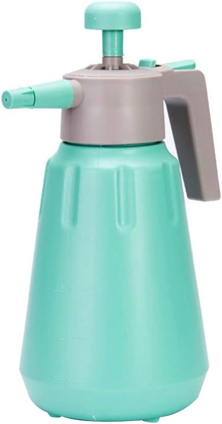 Garden Pump Sprayer, 68 oz/0.5 Gallon Hand Held Pressure Sprayer with Safety Valve ＆ Adjtable Nozzle, Large Capacity Bottle Water Weed Flower Plant Lawn Home Washing Spray 2L (Turquoise) - Image 1