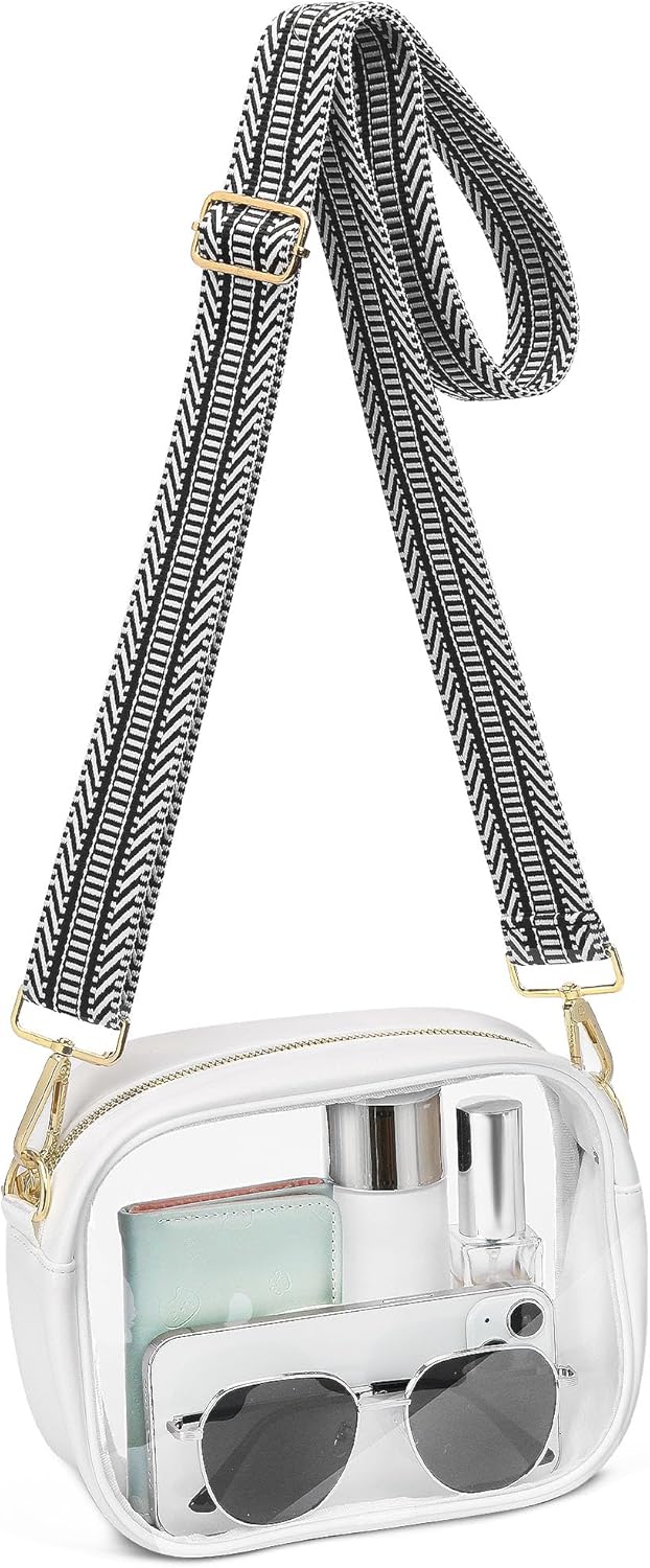 Clear Bag for Stadium Events Set of 2, Clear Purse for Women Stadium Crossbody, Transparent Bag for Concert Sport FestivaL - Image 1