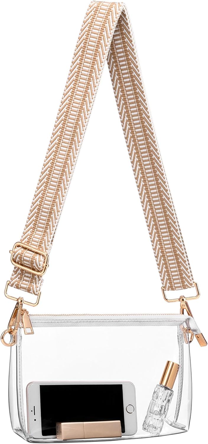 Clear Bag for Stadium Events Set of 2, Clear Purse for Women Stadium Crossbody, Transparent Bag for Concert Sport FestivaL - Image 3