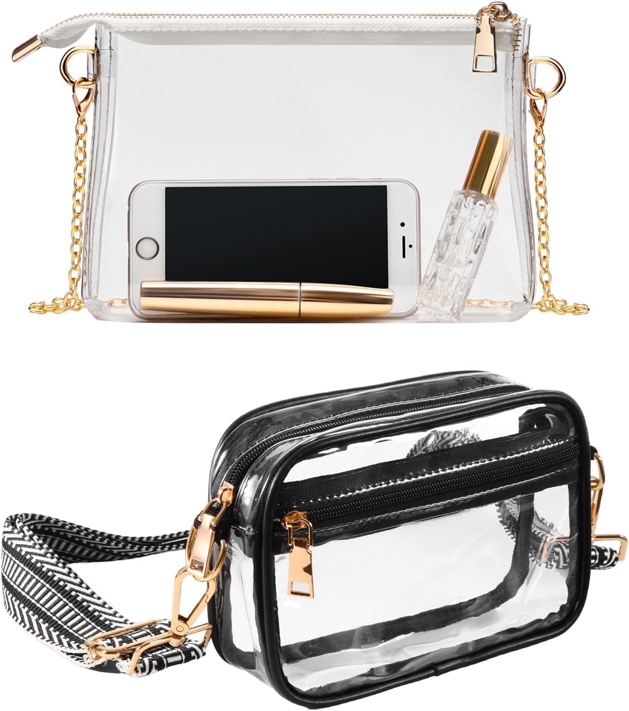 Clear Purse for Women Stadium Approved + Clear Crossbody Bag Stadium Approved - Image 1