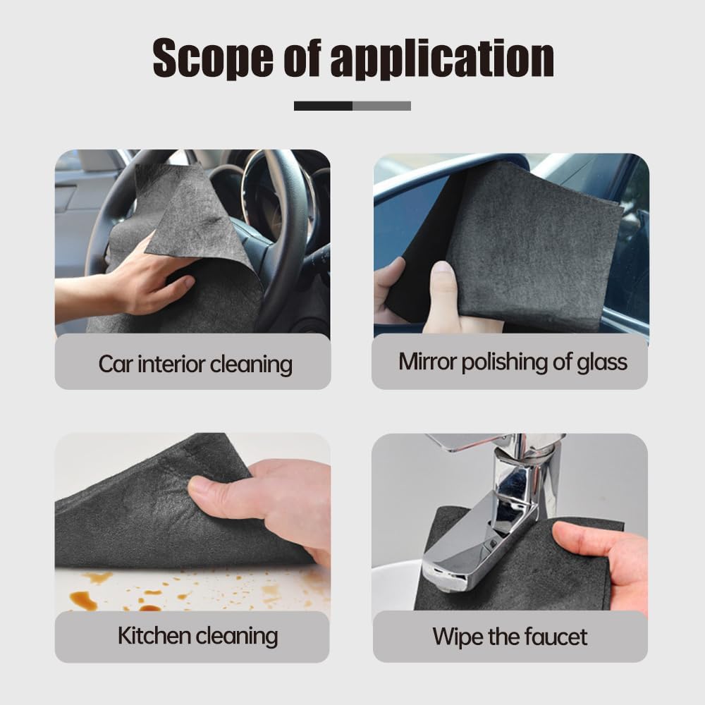 Thickened Magic Cleaning Cloth, Reusable Microfiber Cleaning Cloth, Streak Free for Glass, Cars, Windows, Mirrors, and Home Use (15pcs) - Image 7