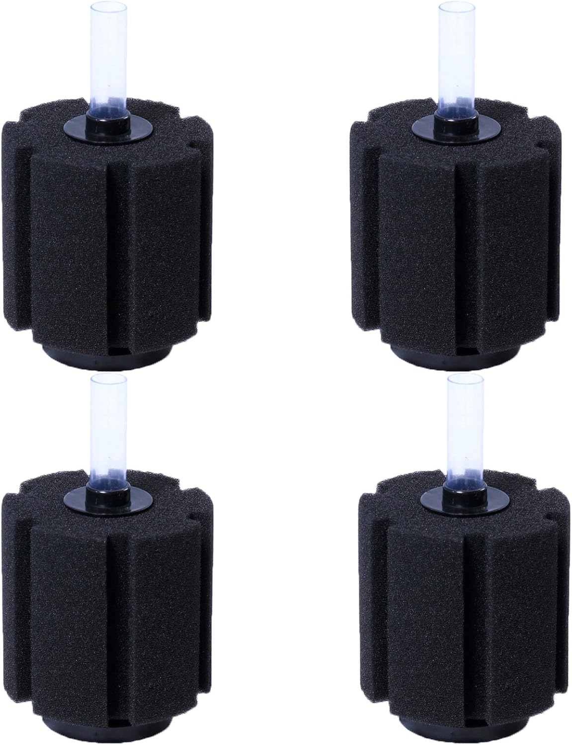 Aquarium Sponge Filter Breeding Fry Betta Shrimp Nano Fish Tank 4pcs (Large up to 60Gal) - Image 1