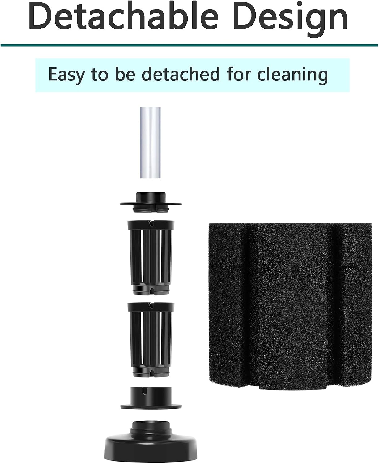 Aquarium Sponge Filter Breeding Fry Betta Shrimp Nano Fish Tank 4pcs (Large up to 60Gal) - Image 3
