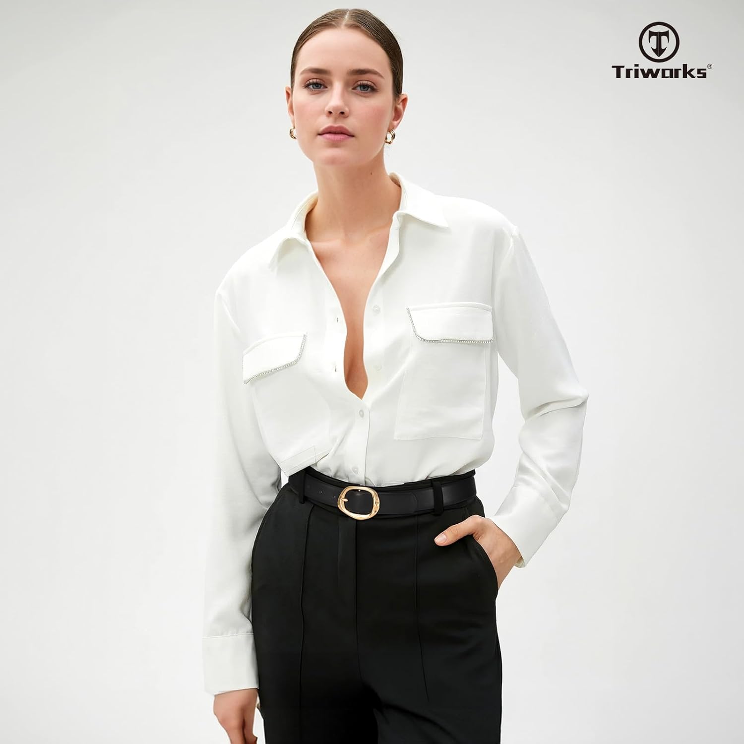 2 Pack Leather Belts for Women Fashion Waist Belt with Liquid Shapes Women Belt for Jeans Pants Dresses - Image 3