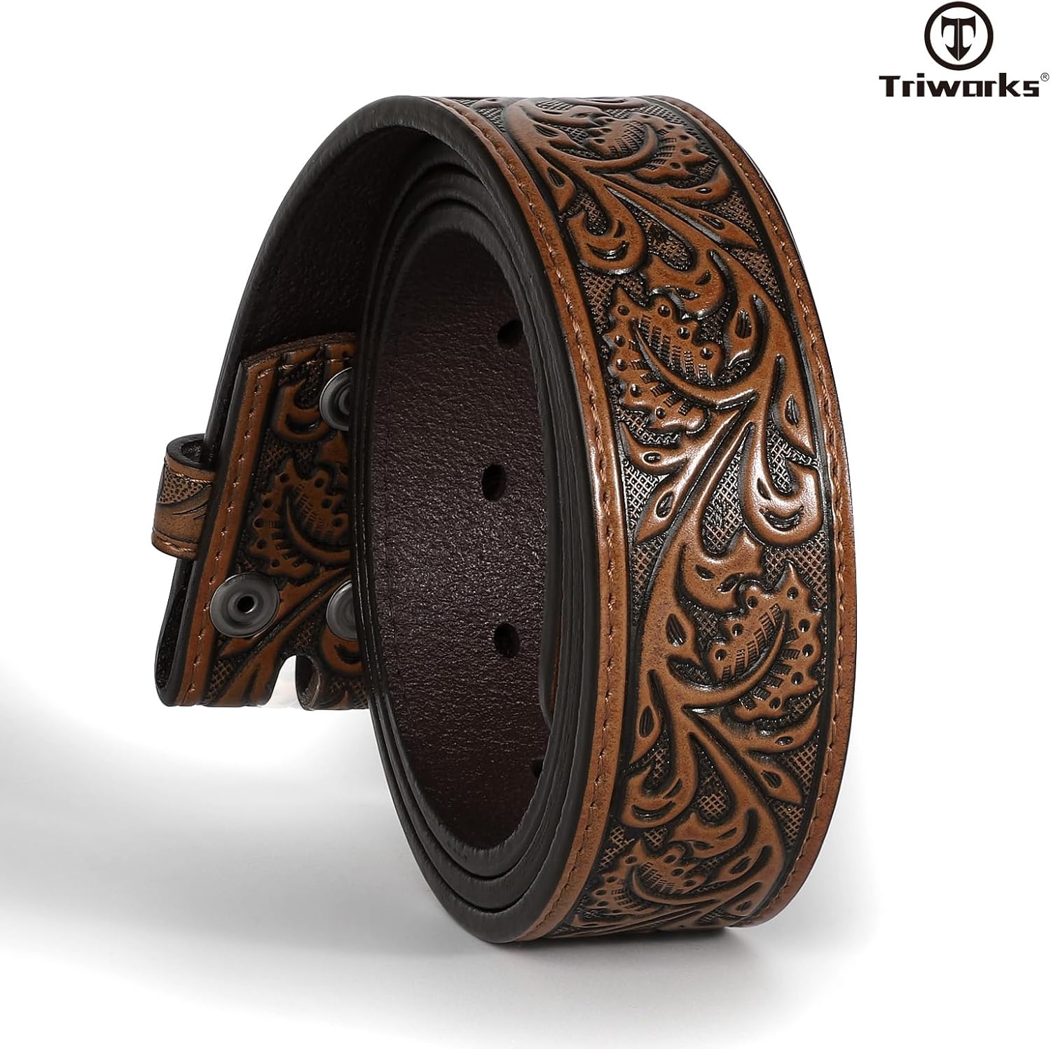 Western Belt Strap for Men without Buckle 1.5
