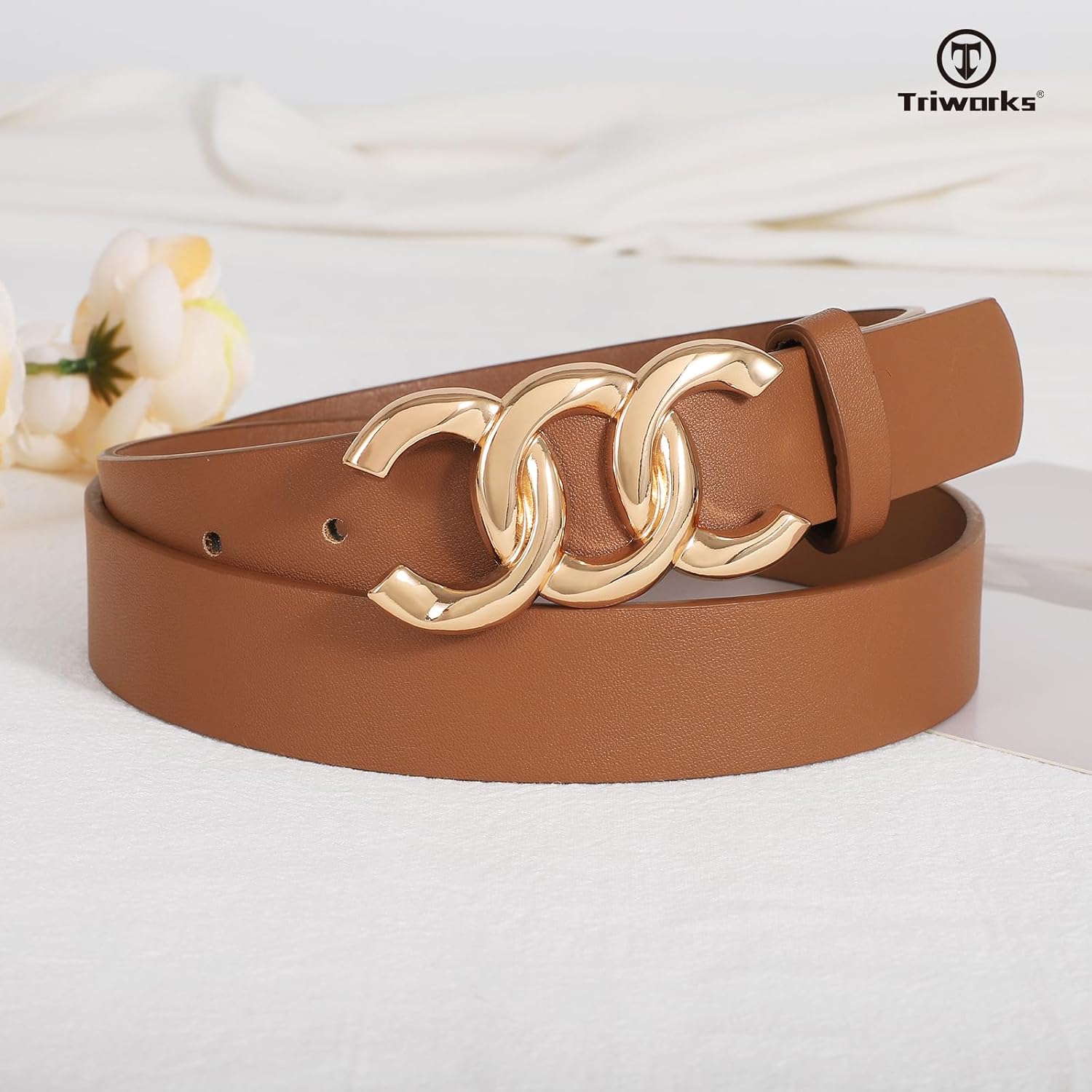 3 Pack Women's Belts for Jeans Pants Fashion Waist Belts for Ladies Leather Belts - Image 7
