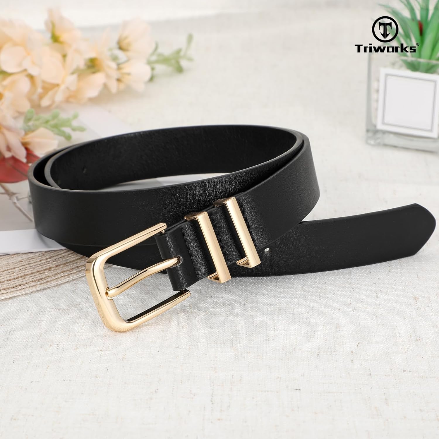 3 Pack Women Belts For Jeans Pants Dresses Ladies Leather Waist Belts - Image 7