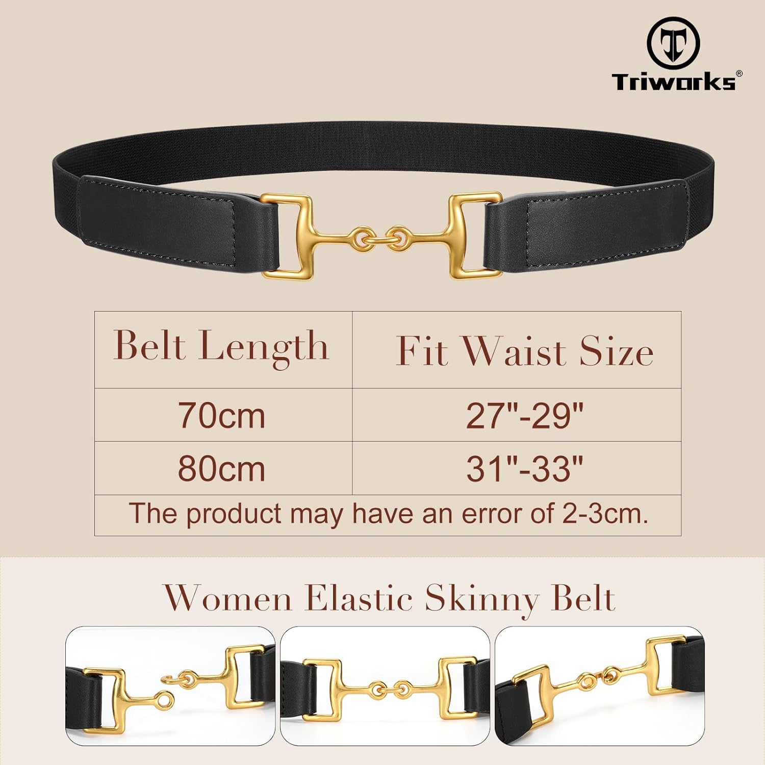 Belts for Women Adjtable Skinny Elastic Belt for Dresses - Image 6