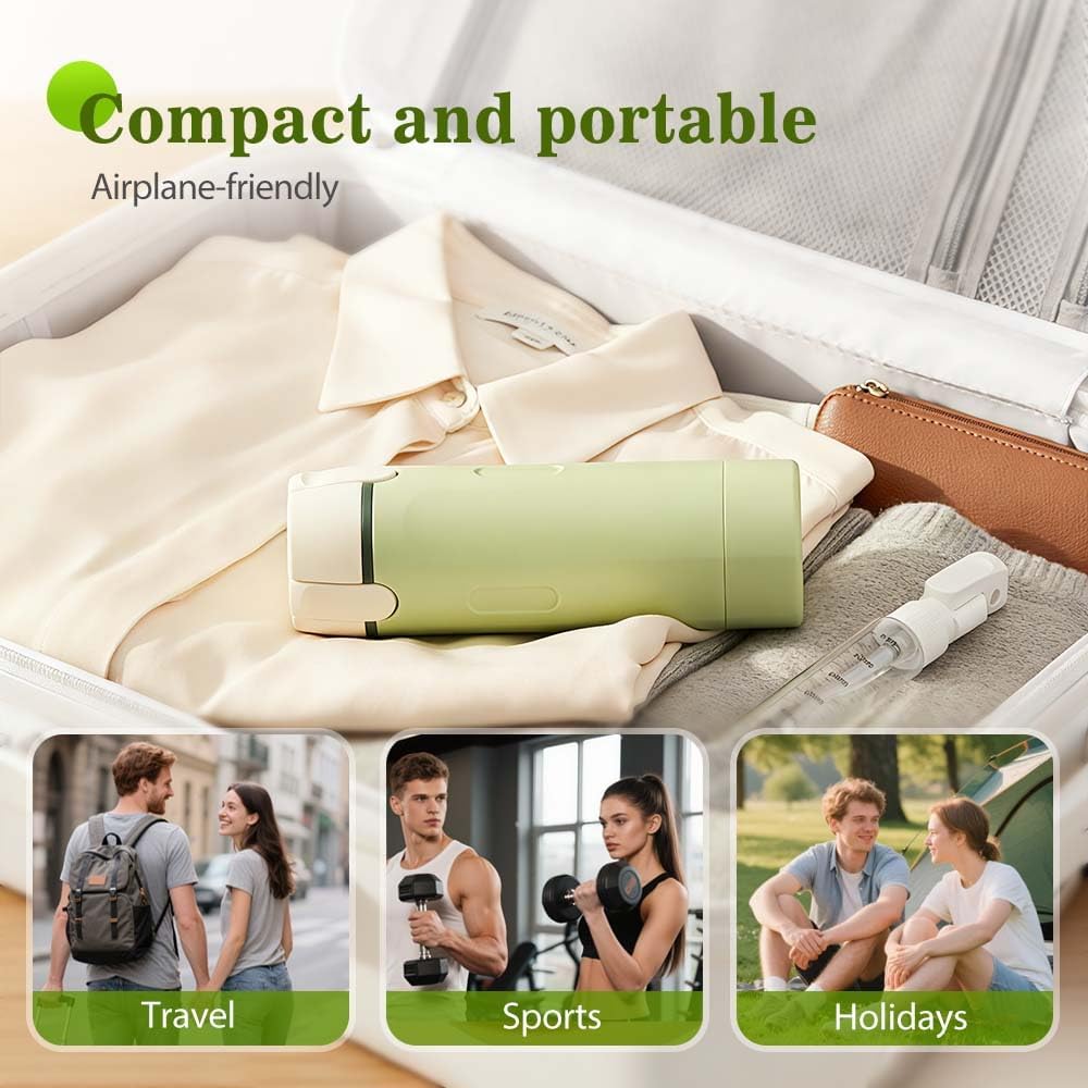 4 in 1 Travel Perfume Bottle Refillable, 4 Pack 30ML Travel Bottles for Toiletries, Leak-Proof & Portable Travel Dispensers Containers for Shampoo, Lotion (Green) - Image 2