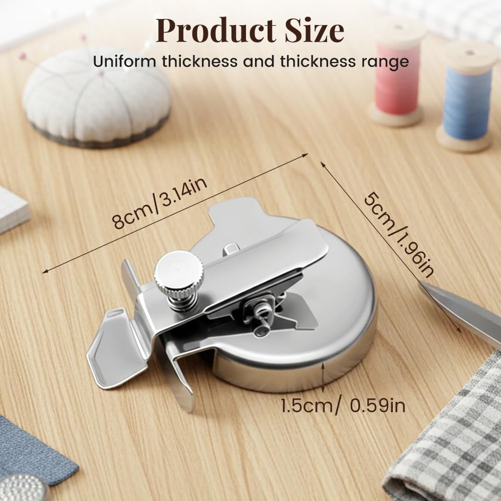 Adjtable Magnetic Seam Guide | Multi-Purpose Sewing & Quilting Guide with Round Edge & Adjtable Clip | Magnet Guide Tool for Straight & Curved Stitching (1PC) - Image 5