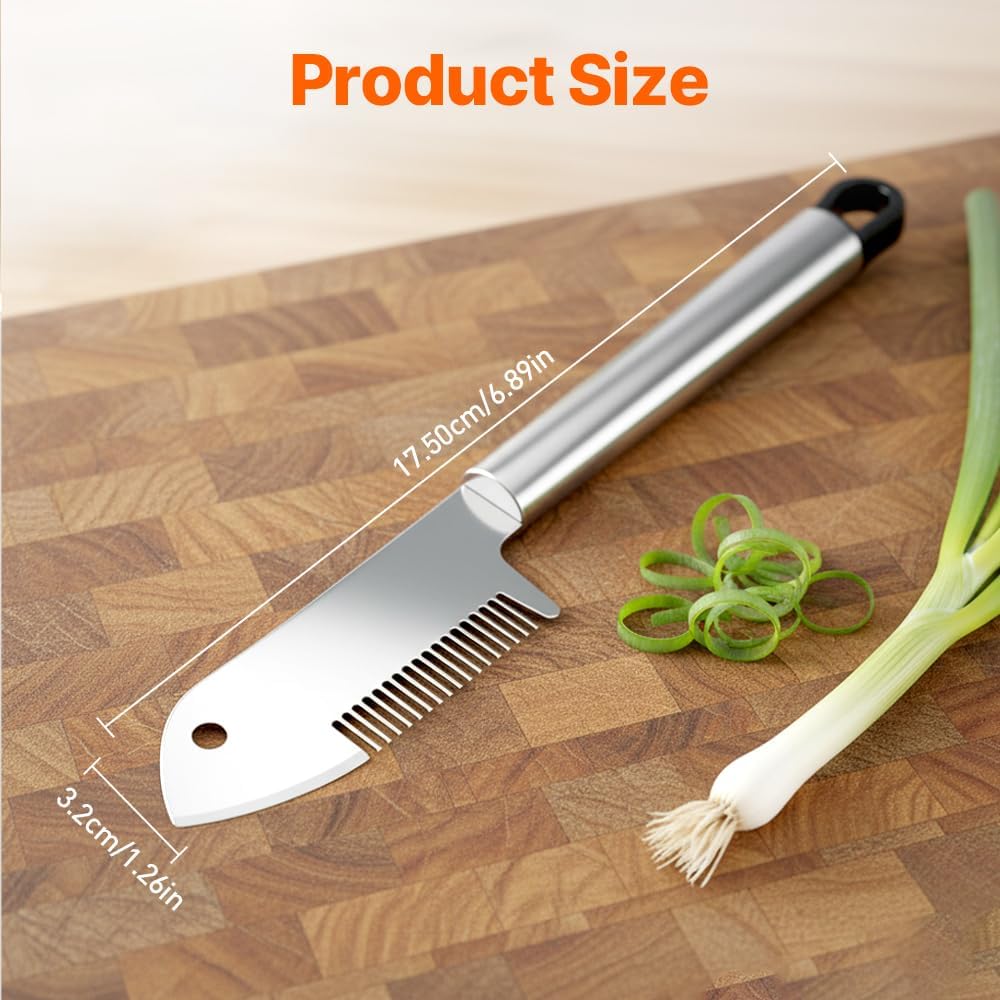 Stainless Steel Multi-Purpose Julienne Peeler, Precision Blade Vegetable Fruit Slicer, Ergonomic Grip & One-Piece, Shredder for Salads Potatoes Carrots (1PCS) - Image 5