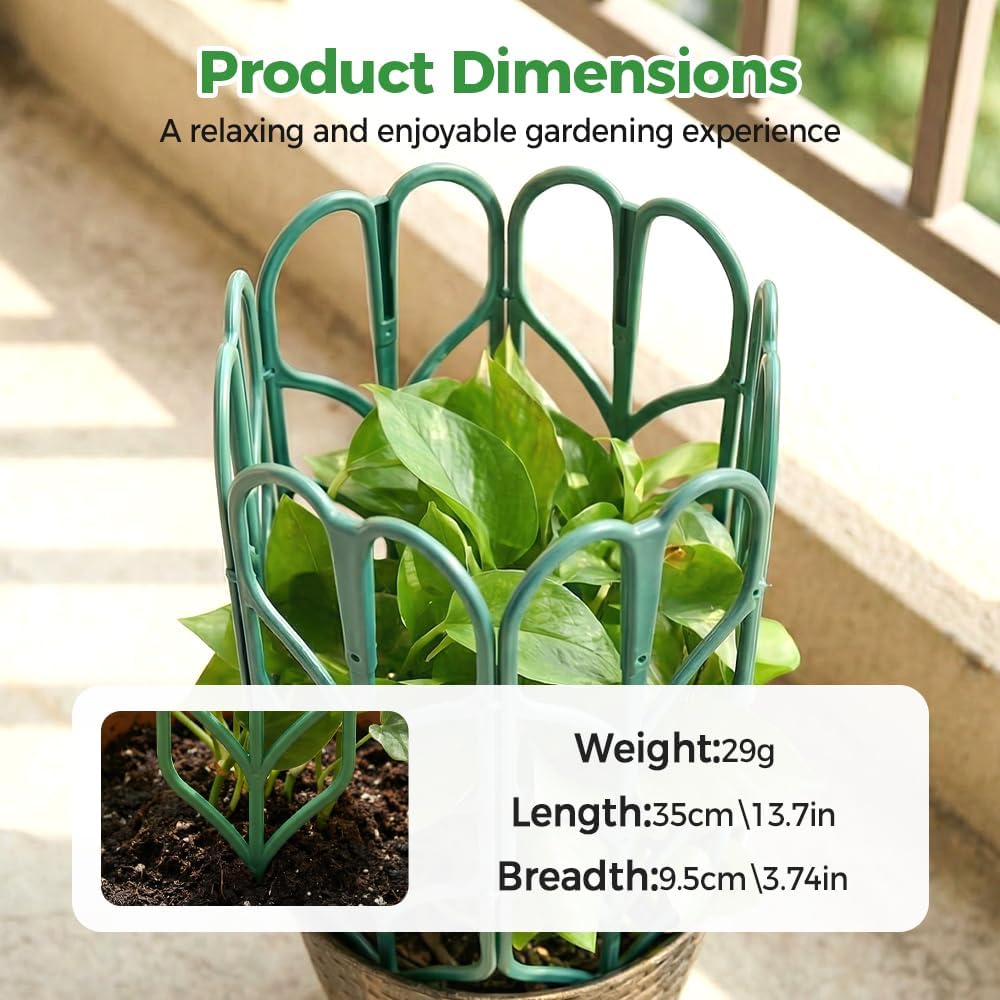 Plant Trellis for Climbing Plants, Indoor Outdoor Plastic Garden Trellis, Adjtable Potted Plant Support for Pothos, Ivy, Hoya, Monstera & Flower Vines (3PCS) - Image 3