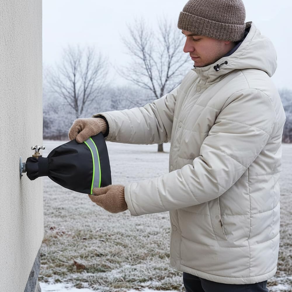 Outdoor Faucet Covers for Winter Freeze Protection, 9.8