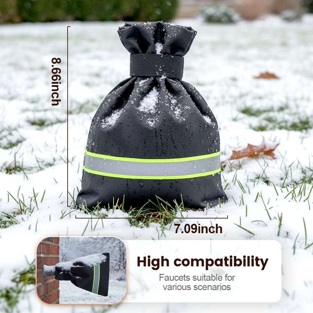 Outdoor Faucet Covers for Winter Freeze Protection, 9.8