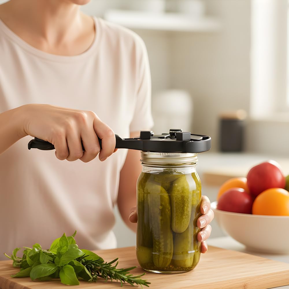 Adjtable Stainless Steel Jar Opener, Multifunctional Lid Gripper & Bottle Cap Opener for Weak Hands, Stainless Steel Can Opener Easy-Open Tool for Jars, Cans, Bottles Kitchen Gadget (1PC) - Image 6