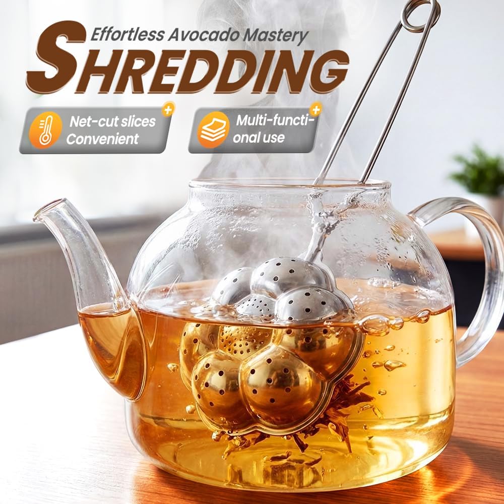 Tea Ball Tea Infer for Loose Leaf Tea, 304 Stainless Steel Fine Mesh Tea Strainer with 2 Styles (Spring Handle & Chain Hook), Reable Tea Steeper for Tea Lovers (1 PCS Spring Handle) - Image 2