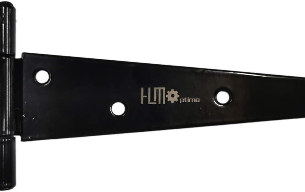 Heavy Duty T Hinge Tee Hinge T Strap Hinge Shed Hinge Gate Hinge Barn Hinge Fence Hinge Door Hinge Wrought Rtproof All Size Black (4 pcs, 8 inch - Image 5