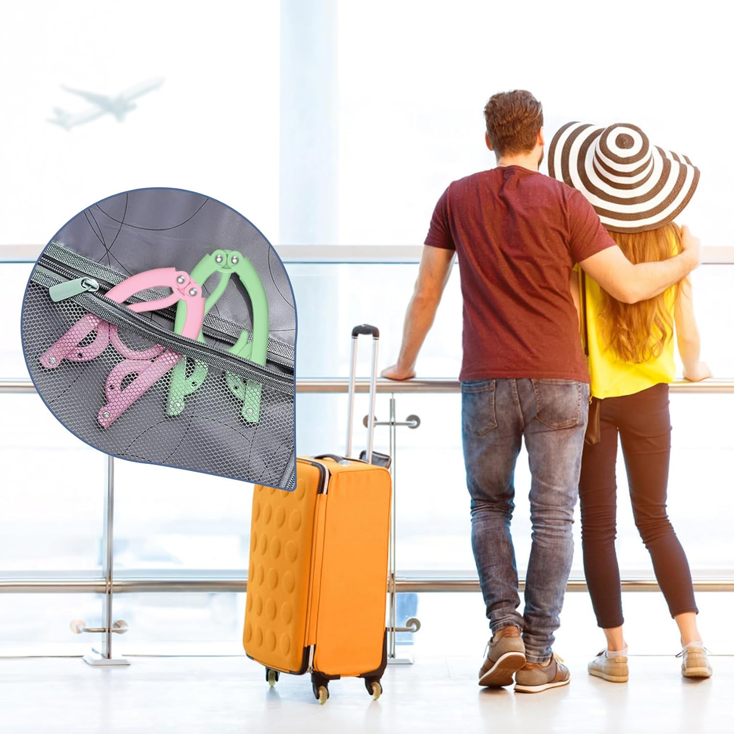 15Pcs Black and 36Pcs Multi Travel Hangers Portable Foldable,Plastic Cruise Ship Essentials Travel Accessories Folding Clothes Hangers Clothes Drying Rack for Traveling Camping Flying RV Suitcase - Image 8