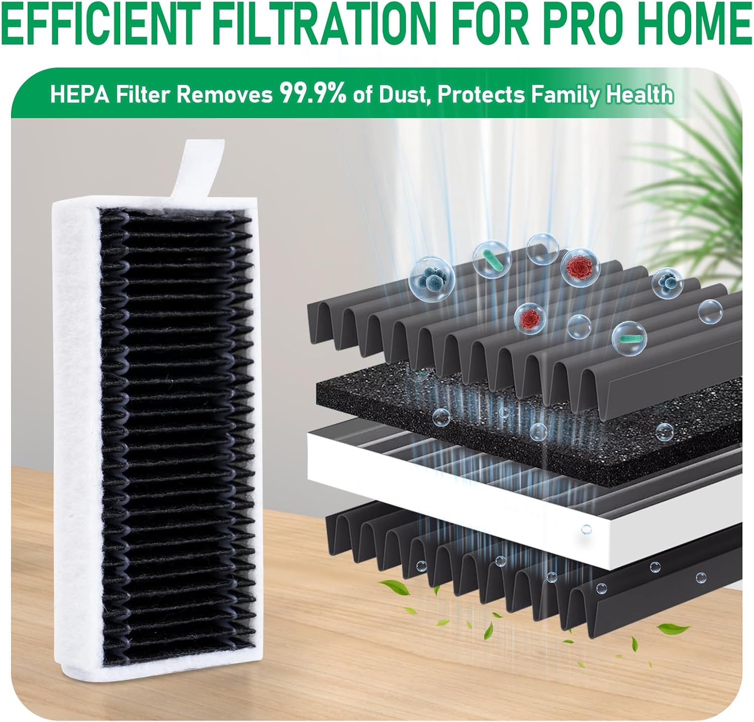 15Pcs Replacement Accessories Compatible with Ecovacs Deebot X11 Pro Omni / X11 OmniCycloneRobot Vacuum Cleaner,Parts Include 1 Main Brh,2 Roller Mop Pads,6 Hepa Filters,6 Side Brh - Image 6