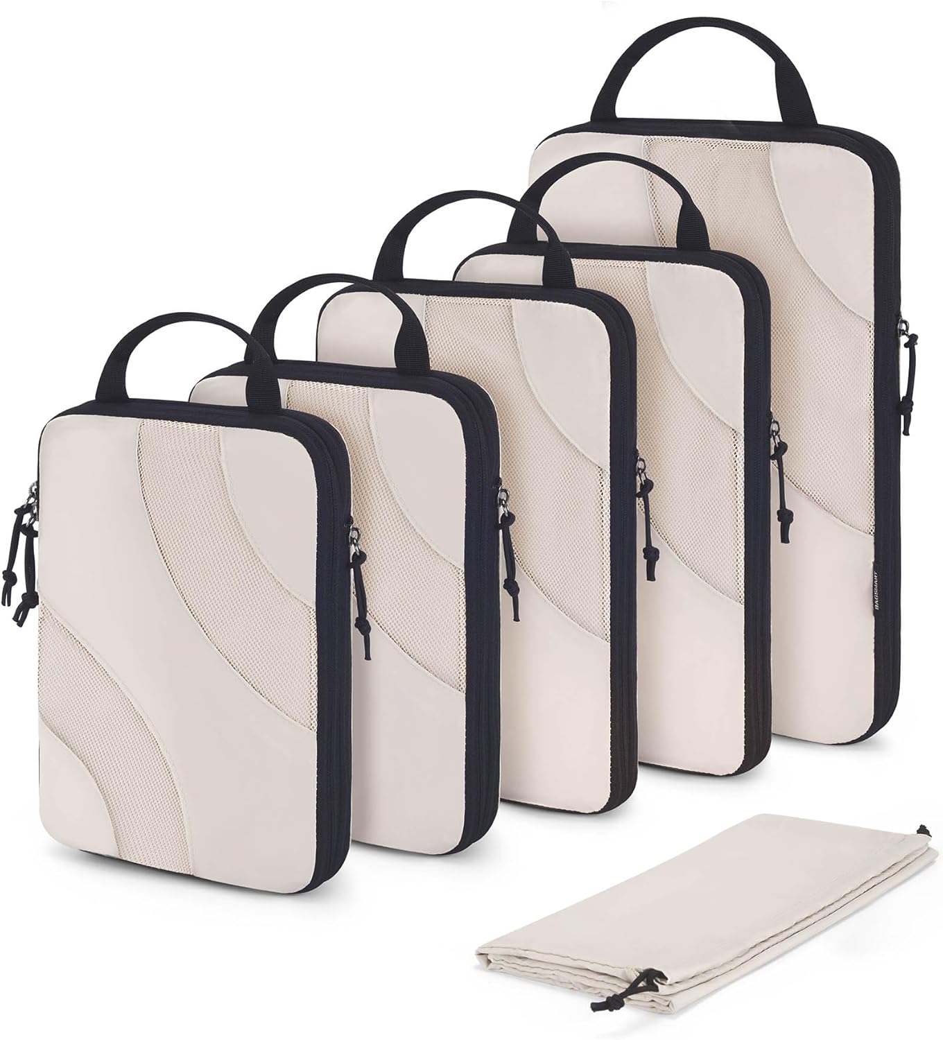 Compression Packing Cubes, 6 Set/4 Set/2 Set Travel Packing Cubes for Carry on Suitcases, Compression Suitcase Organizers Bag Set & Travel Cubes for Luggage, Lightweight Packing Organizers - Image 1