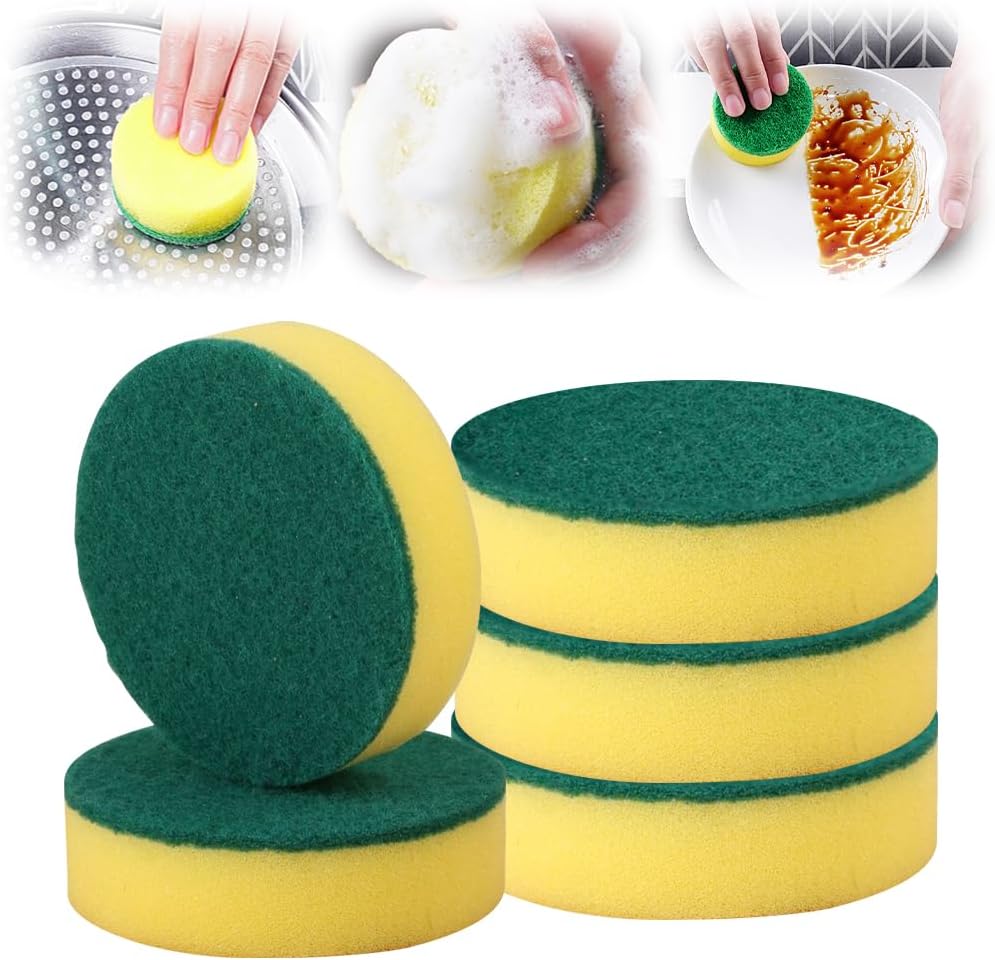 Multi-Purpose Heavy-Duty Sponge Brush Head for Household Cleaning (5 pcs) - Image 1
