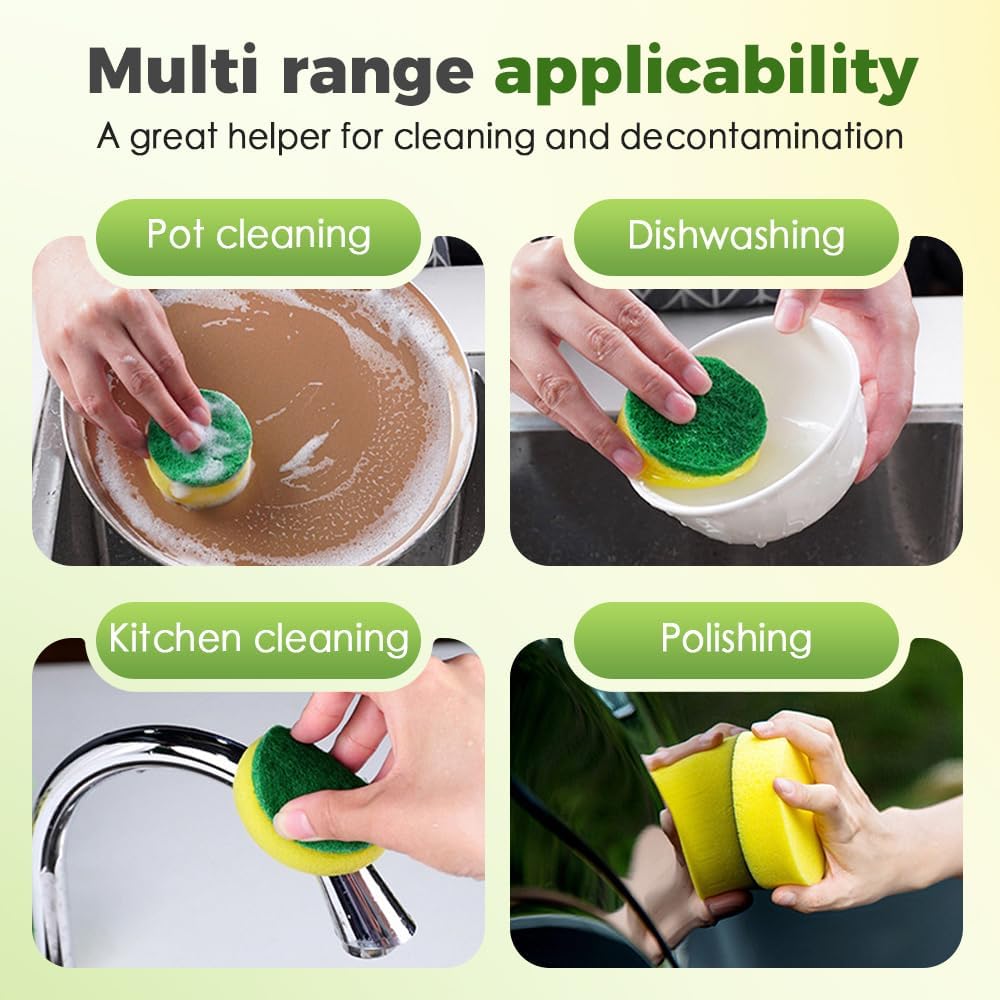 Multi-Purpose Heavy-Duty Sponge Brush Head for Household Cleaning (5 pcs) - Image 6