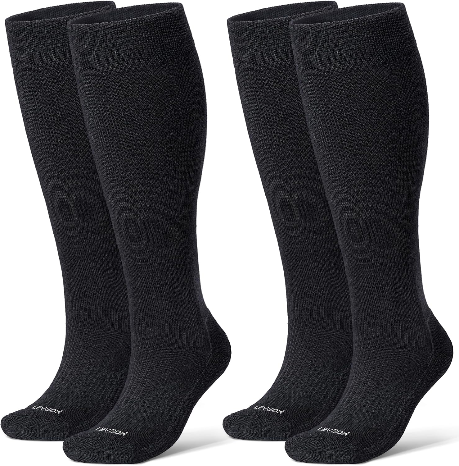 Bamboo Viscose Graduated Compression Socks for Women&Men - Chioned Knee-High 20-30 mmHg Support Socks - Image 1
