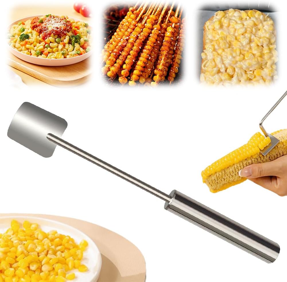 Easy Clean Corn Cob Peeler, 2025 Upgraded Stainless Steel Corn Stripper for Corn on the Cob, Fast and Safe, Suitable for Home Kitchens, Restaurant Chefs, Outdoor Dining Enthusiasts (1 pcs) - Image 1