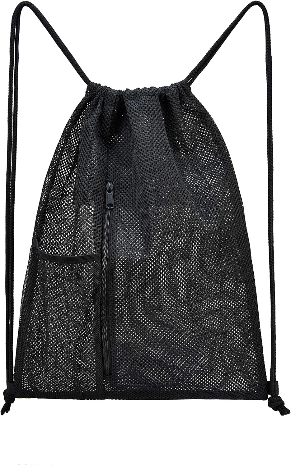 Heavy Duty Mesh Drawstring bag for Soccer Ball，Beach Toys -Drawstring Backpack Sports Gym Bag - Image 3